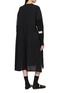 Back View - Click To Enlarge - Y'S - Piping Collar Patchwork Striped Shirt Dress