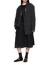 Figure View - Click To Enlarge - Y'S - Piping Collar Patchwork Striped Shirt Dress