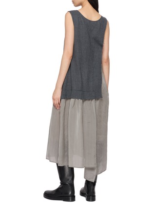 Back View - Click To Enlarge - Y'S - Sleeveless Layered Dress