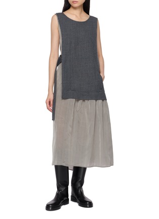 Figure View - Click To Enlarge - Y'S - Sleeveless Layered Dress