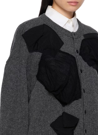  - Y'S - Appliqué Detail Cropped Knit Cardigan