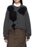 Y'S Appliqué Detail Cropped Knit Cardigan