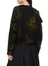 Back View - Click To Enlarge - Y'S - Distressed Collarless Zip Up Blouson Jacket