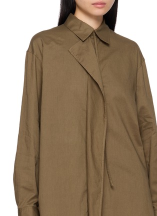 - Y'S - Asymmetric Open Front Longline Blouse