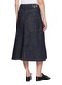Back View - Click To Enlarge - Y'S - Front Button Denim Midi Skirt