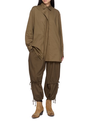 Figure View - Click To Enlarge - Y'S - Double Gather Drawstring Pants