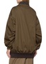 Back View - Click To Enlarge - Y'S - U-Long Ribbed Trim Cotton Blouson
