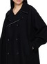  - Y'S - Double Breasted Raw Edge Coat
