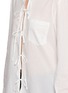  - Y'S - Stand Collar String Cotton Shirt