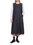 Figure View - Click To Enlarge - Y'S - Stand Collar String Cotton Shirt