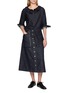 Figure View - Click To Enlarge - Y'S - Gather Collar Denim Shirt