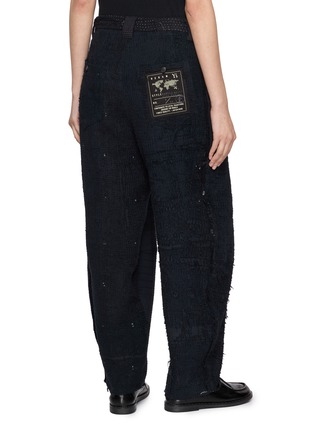 Back View - Click To Enlarge - Y'S - Mix Textured Pants