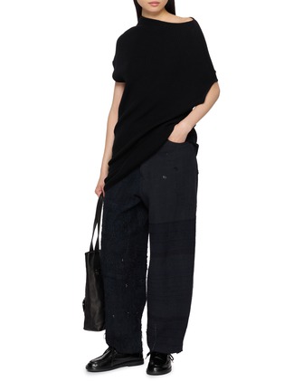 Figure View - Click To Enlarge - Y'S - Mix Textured Pants