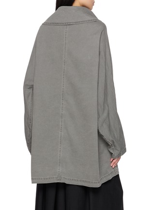 Back View - Click To Enlarge - Y'S - Oversized Sailor Collar Coat