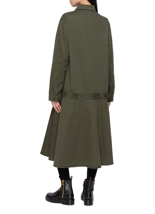 Back View - Click To Enlarge - Y'S - Flared Hem Blouson Dress