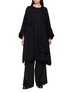Y'S Utility Pocket Collarless Dolman Coat