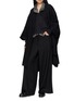 Figure View - Click To Enlarge - Y'S - Utility Pocket Collarless Dolman Coat