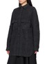 Detail View - Click To Enlarge - Y'S - Herringbone Sleeve Tab Military Shirt