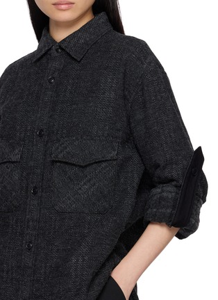  - Y'S - Herringbone Sleeve Tab Military Shirt