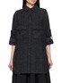 Y'S Herringbone Sleeve Tab Military Shirt