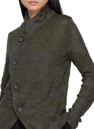  - Y'S - Textured Drape Collar Blazer