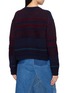 Back View - Click To Enlarge - Y'S - Tyrolean Patchwork Intarsia Knit Cardigan