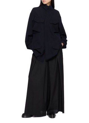Figure View - Click To Enlarge - Y'S - Oversized Four Pocket Utility Jacket