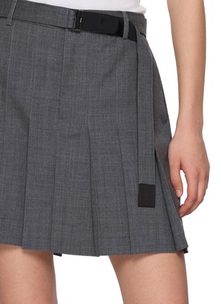  - SACAI - Pleated Wool Suiting Shorts