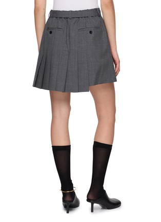 Back View - Click To Enlarge - SACAI - Pleated Wool Suiting Shorts