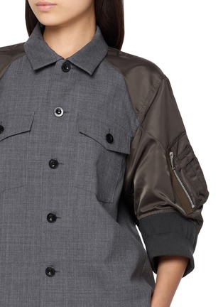  - SACAI - Hybrid Nylon Suit Shirt