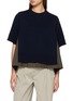 SACAI Hybrid Cotton Knit Top