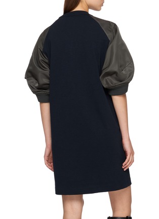 Back View - Click To Enlarge - SACAI - Cotton Jersey Knee Length Dress