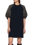 SACAI Cotton Jersey Knee Length Dress