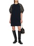 Figure View - Click To Enlarge - SACAI - Cotton Jersey Knee Length Dress