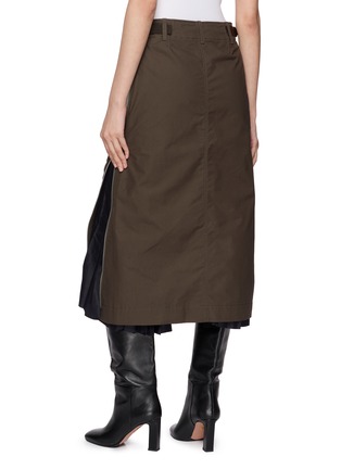 Back View - Click To Enlarge - SACAI - Zip Detail Midi Skirt