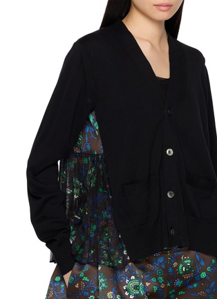  - SACAI - Floral Print Knit Cardigan