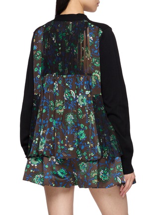 Back View - Click To Enlarge - SACAI - Floral Print Knit Cardigan
