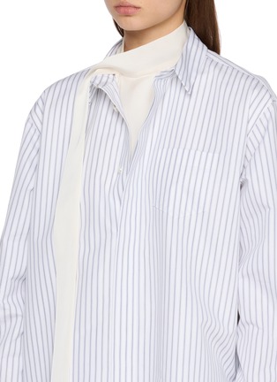  - SACAI - Striped Poplin Mini Dress