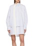 SACAI Striped Poplin Mini Dress