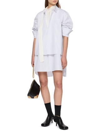 Figure View - Click To Enlarge - SACAI - Striped Poplin Mini Dress