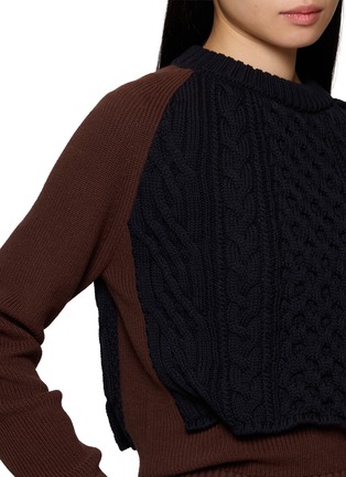  - SACAI - Colour Block Knit Pullover