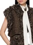  - SACAI - Fringed Tweed Vest