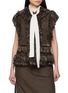 SACAI Fringed Tweed Vest