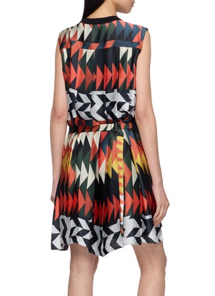 Back View - Click To Enlarge - SACAI - X A.P.C. Sleeveless Contrast Panel Dress