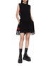 Figure View - Click To Enlarge - SACAI - X A.P.C. Sleeveless Contrast Panel Dress