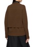 Back View - Click To Enlarge - SACAI - Hybrid Layered Scarf Neck Cardigan