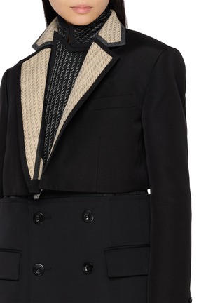  - SACAI - Hybrid Double Faced Tailored Jacket