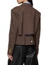 Back View - Click To Enlarge - SACAI - Hybrid Suiting & Poplin Layered Jacket