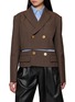 SACAI Hybrid Suiting & Poplin Layered Jacket