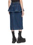 Back View - Click To Enlarge - SACAI - Denim Overlay Midi Pencil Skirt